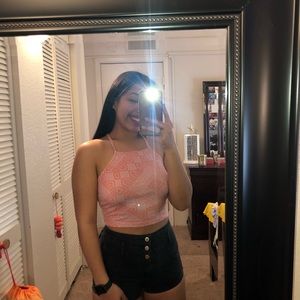 Pink Crop Top